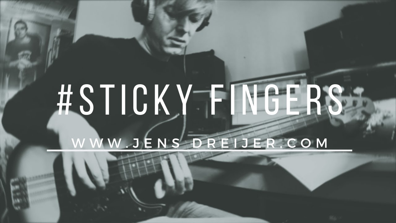 STICKY FINGERS [ • ] recording the bass part - Jens Dreijer
