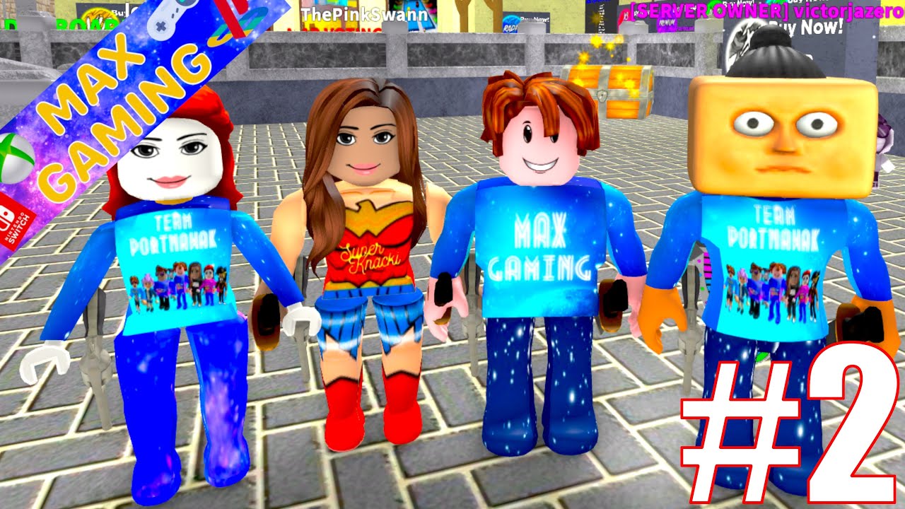 PINK SOUFFRE, LEA MENT ET VICTOR EST CARRÉ ! Roblox Murder Mystery Divinity Gameplay #2 - Max Gaming
