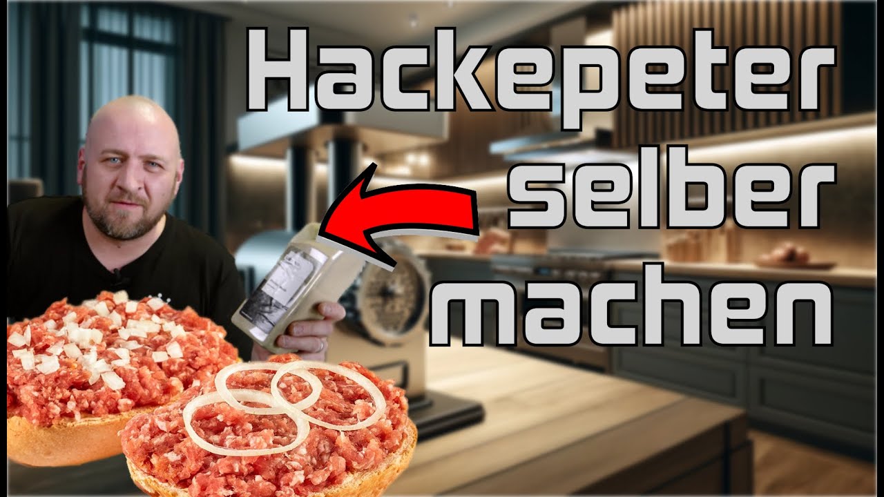 Hackepeter selber Machen Rezept und Anleitung 👨🏻‍🍳 Mett Gehäck Thüringer Mett