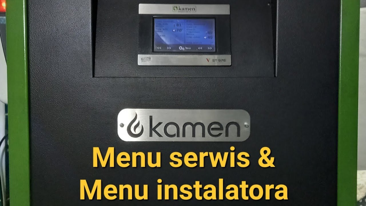 KAMEN Perfekt Bio 15 kW - Tech ST976 - Ustawienia Menu serwis i Menu instalatora.