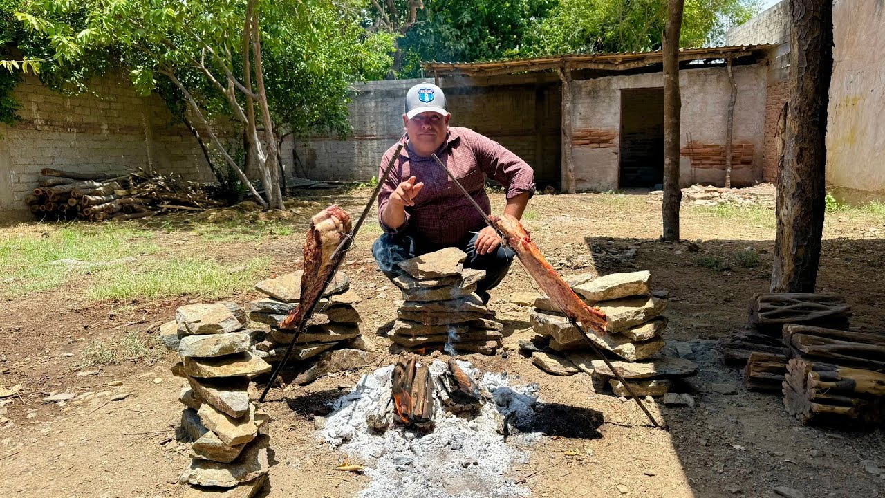 ESTÁS COSTILLAS QUEDARON DELICIOSAS A PURA LEÑA || RUTA LA NUEVE