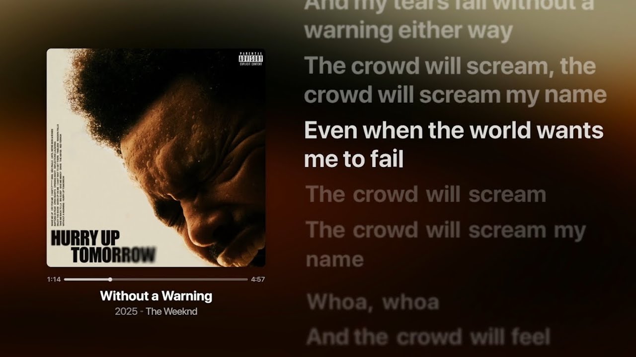 The Weeknd - Without a Warning (Lyrics)