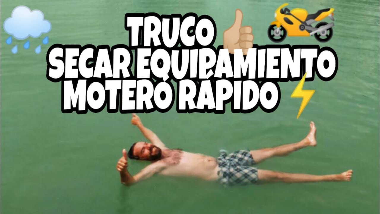 Truco Secar rápido tú Moto, Casco, guantes, botas y equipación ☀️