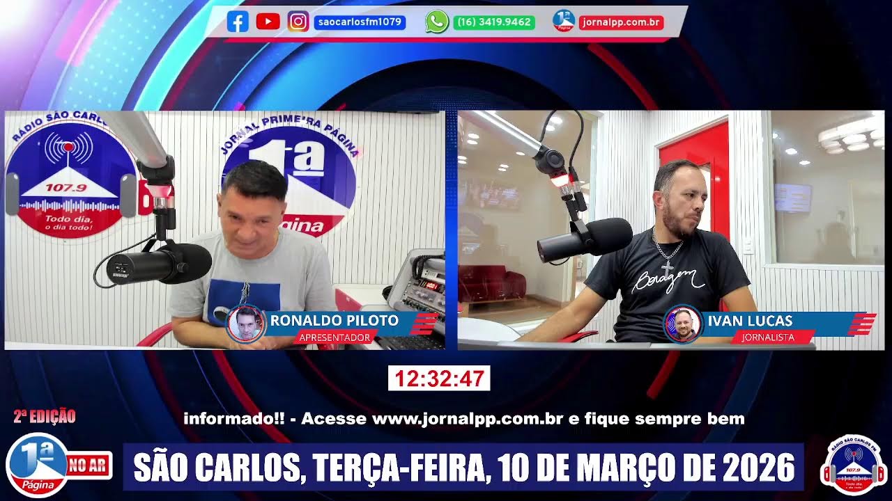 Jornal Primeira Página no Ar – 2ª EDIÇÃO – AO VIVO! 🔴🚨 10 DE MARÇO DE 2026.