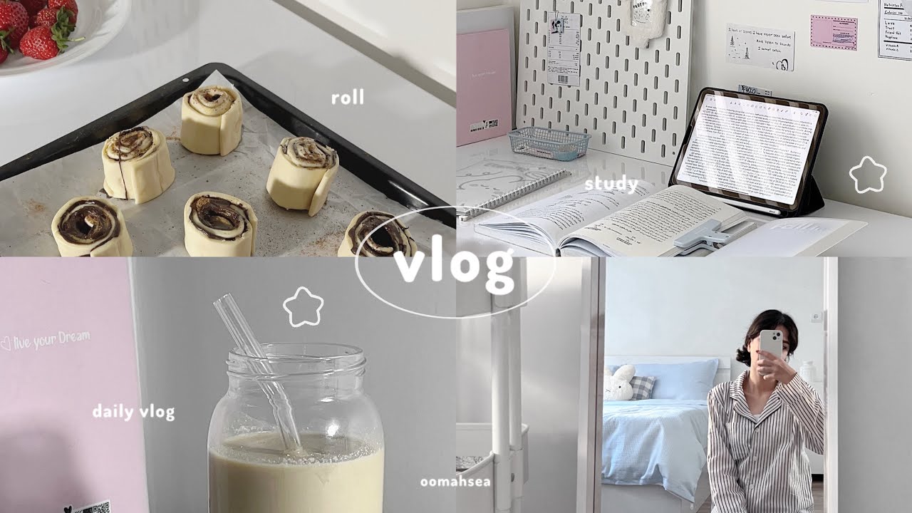 ꒰ vlog ꒱ a day in the life of university student, 7 AM  morning routine, making breakfast, study ♡