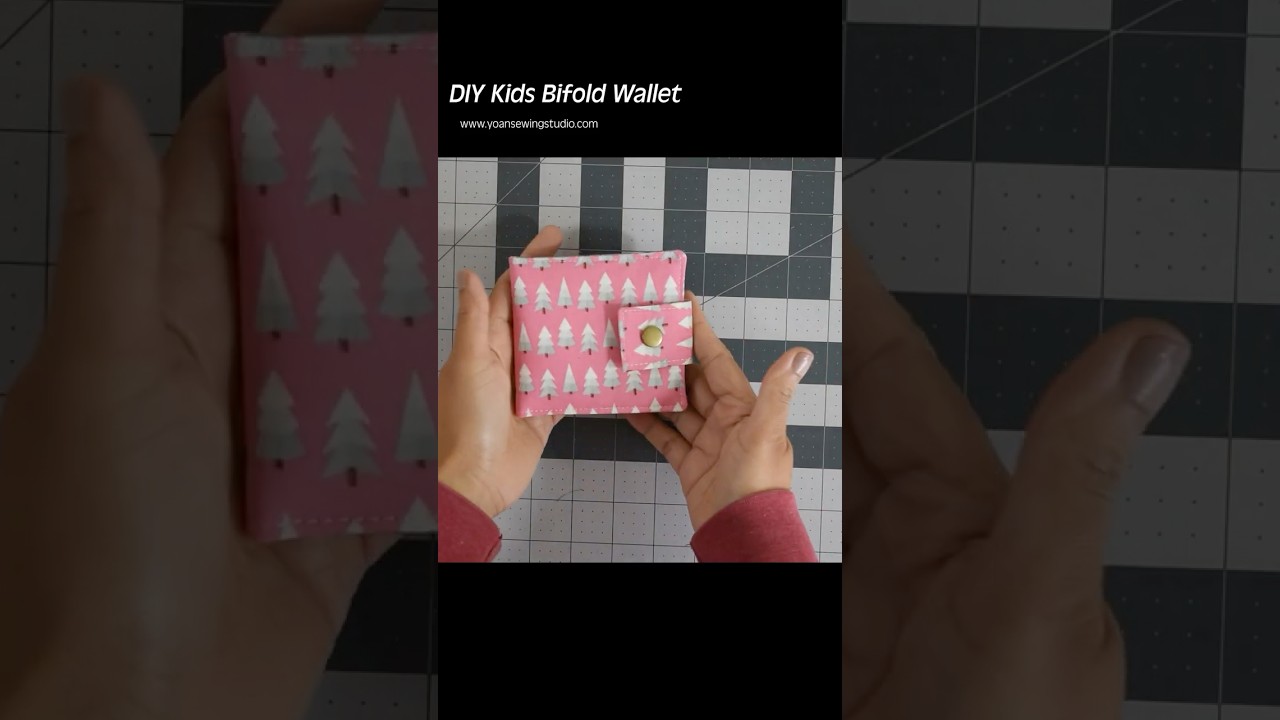 Simple bifold wallet project (great for boys and girls) #sewingtutorial #sewingproject