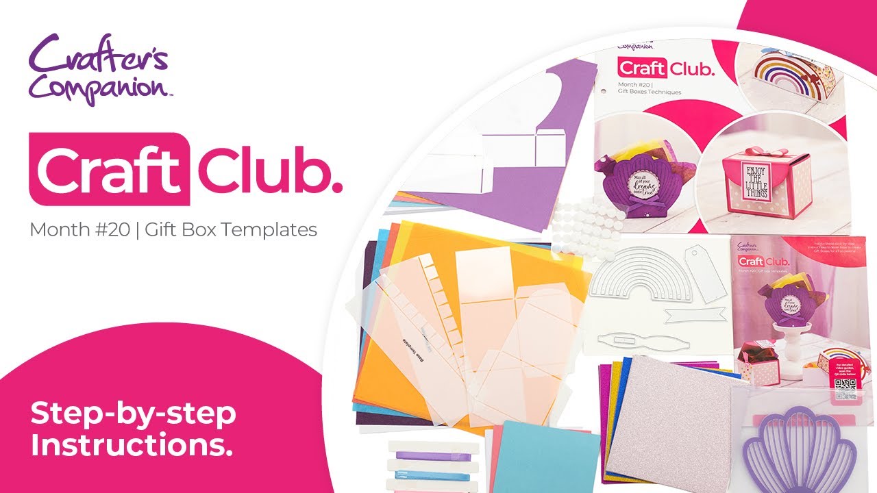 Monthly Craft Club #20: Gift Box Templates