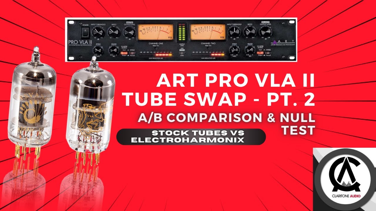 ART Pro VLA II Tube Swap (Part 2) - A/B Tube Comparison & Null Test | Cheapest Hardware Compressor