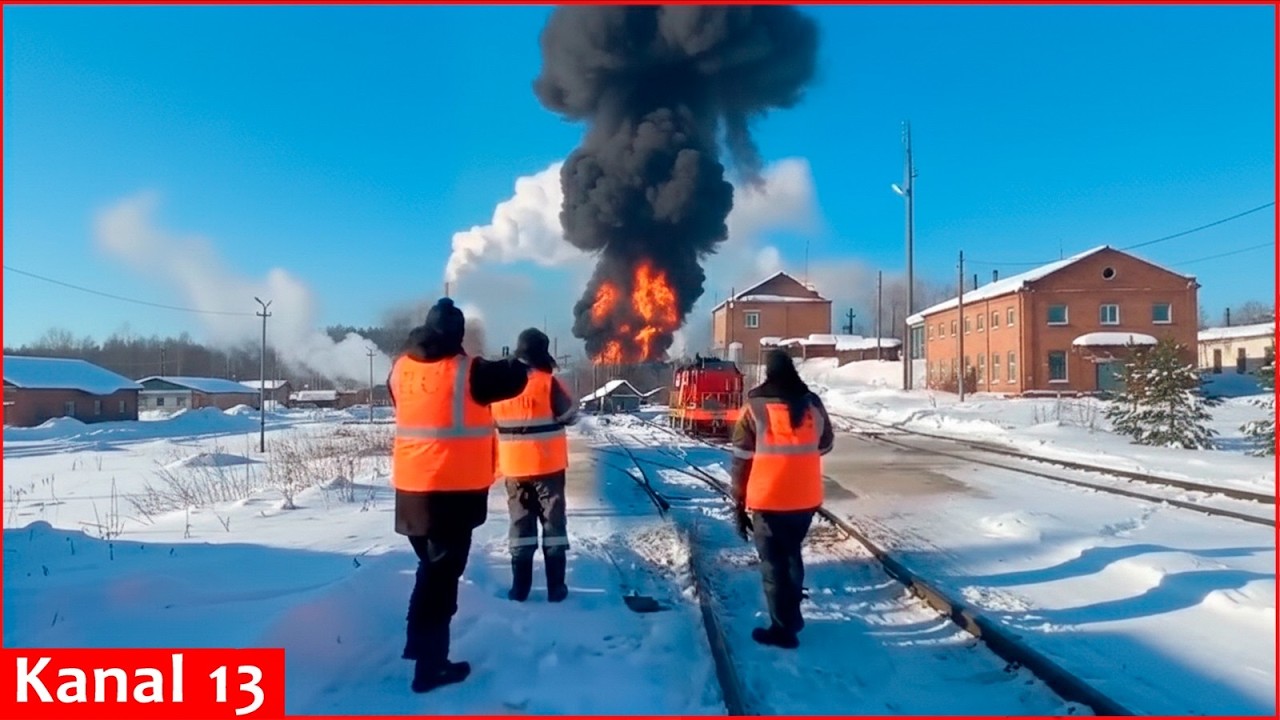 Fire show – An oil refinery in Komi is in flames: a strike 2,000 km deep inside Russia