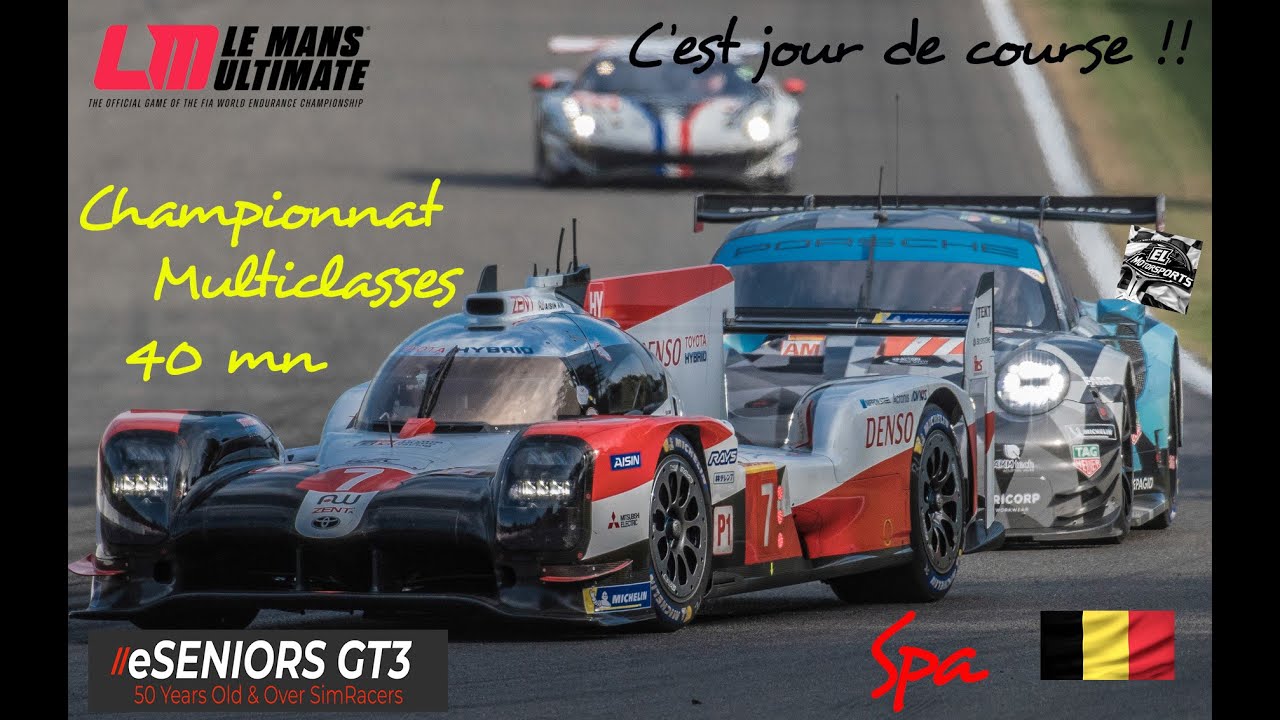 13/02/2026 LMU eSeniors S22 R3 Spa Championnat Multiclasses Porsche 911 GT3R LMGT3