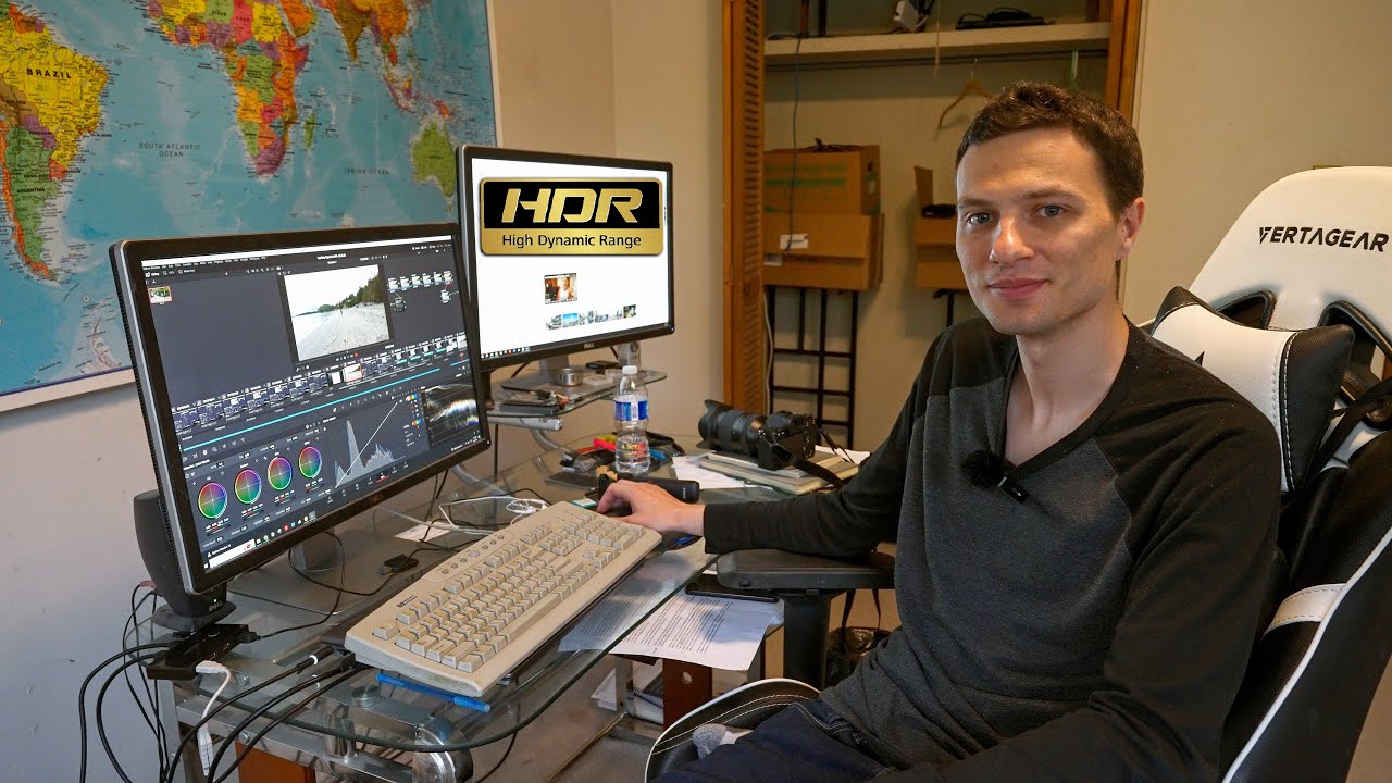 Экспорт HDR в Davinci Resolve для YouTube (монитор HDR не требуется)