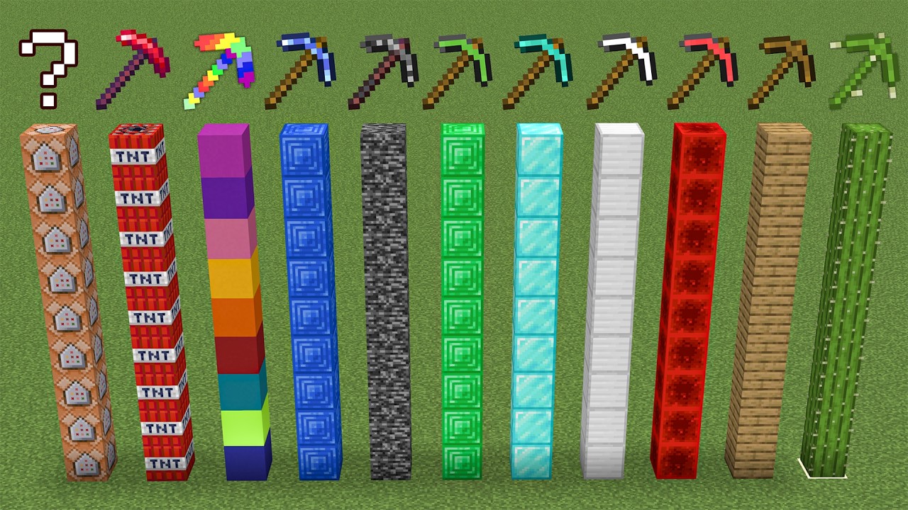 which minecraft pickaxe is the fastest ?