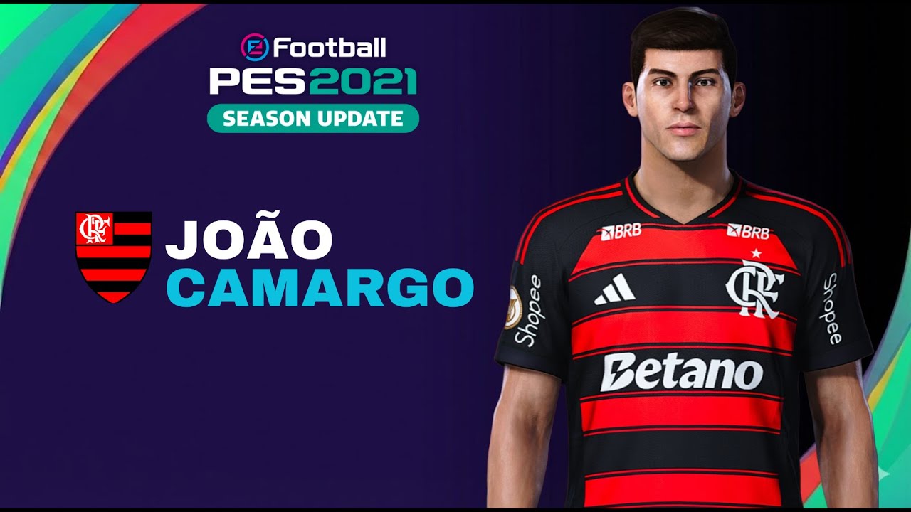 Como criar o atacante do Flamengo sub-20, João Camargo, no PES 21