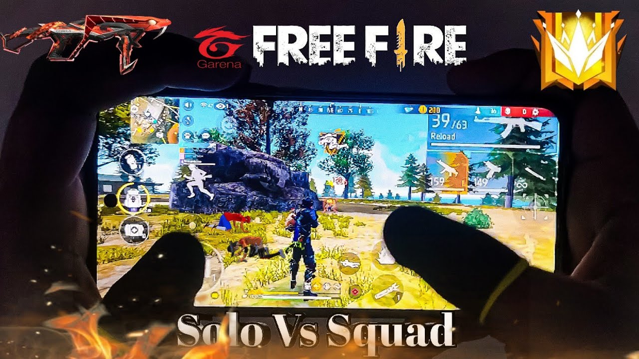 HANDCAM ⚡ SOLO VS SQUAD GAMEPLAY IN VIVO T4 5G LEGENDARY SMARTPHONE 🔥
