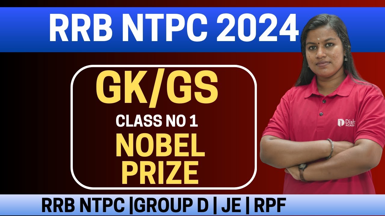 RRB NTPC 2024 GK Class no 1 Nobel prize Static GK Important Class RRB NTPC Syllabus 2024 Malayalam