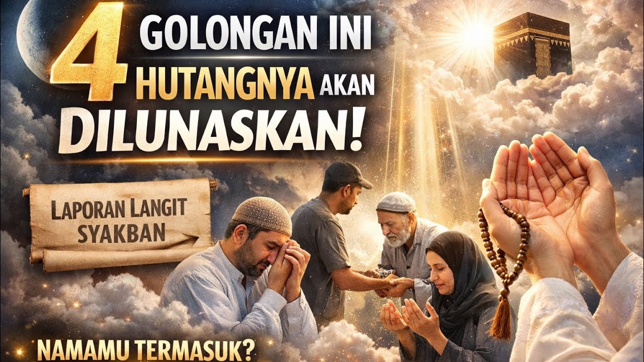 Bulan Syakban: 4 Golongan yang Allah Lunaskan Hutangnya (Laporan Langit)
