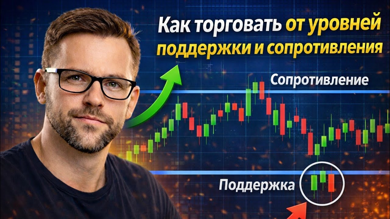 ПОШАГОВАЯ ИНСТРУКЦИЯ! КАК ТОРГОВАТЬ ОТ УРОВНЕЙ ПОДДЕРЖКИ И СОПРОТИВЛЕНИЯ!