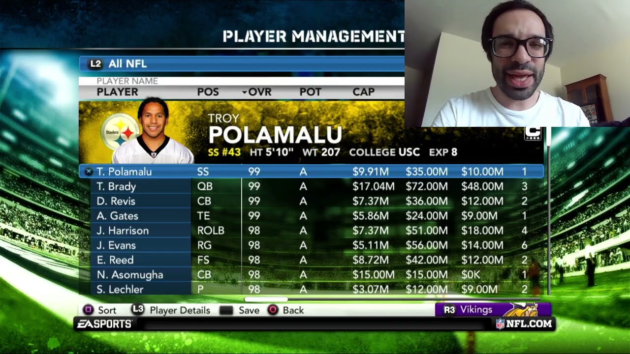 Madden 12 - Franchise Roster Breakdown!