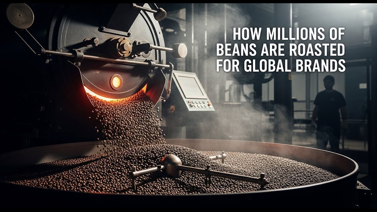 Inside the Mega Coffee Factory &ndash;How Millions of Beans Are Roasted for Global Brands (Full Process) ☕