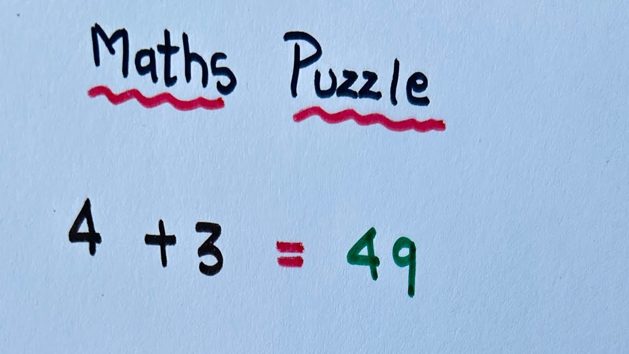 Maths Puzzle 🧩 Can you solve this ?