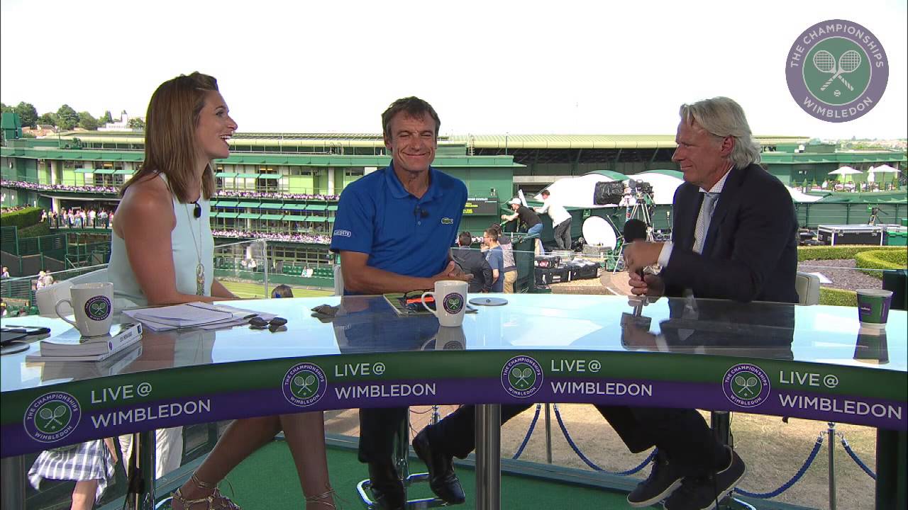 Bjorn Borg visits the Live @ Wimbledon studio