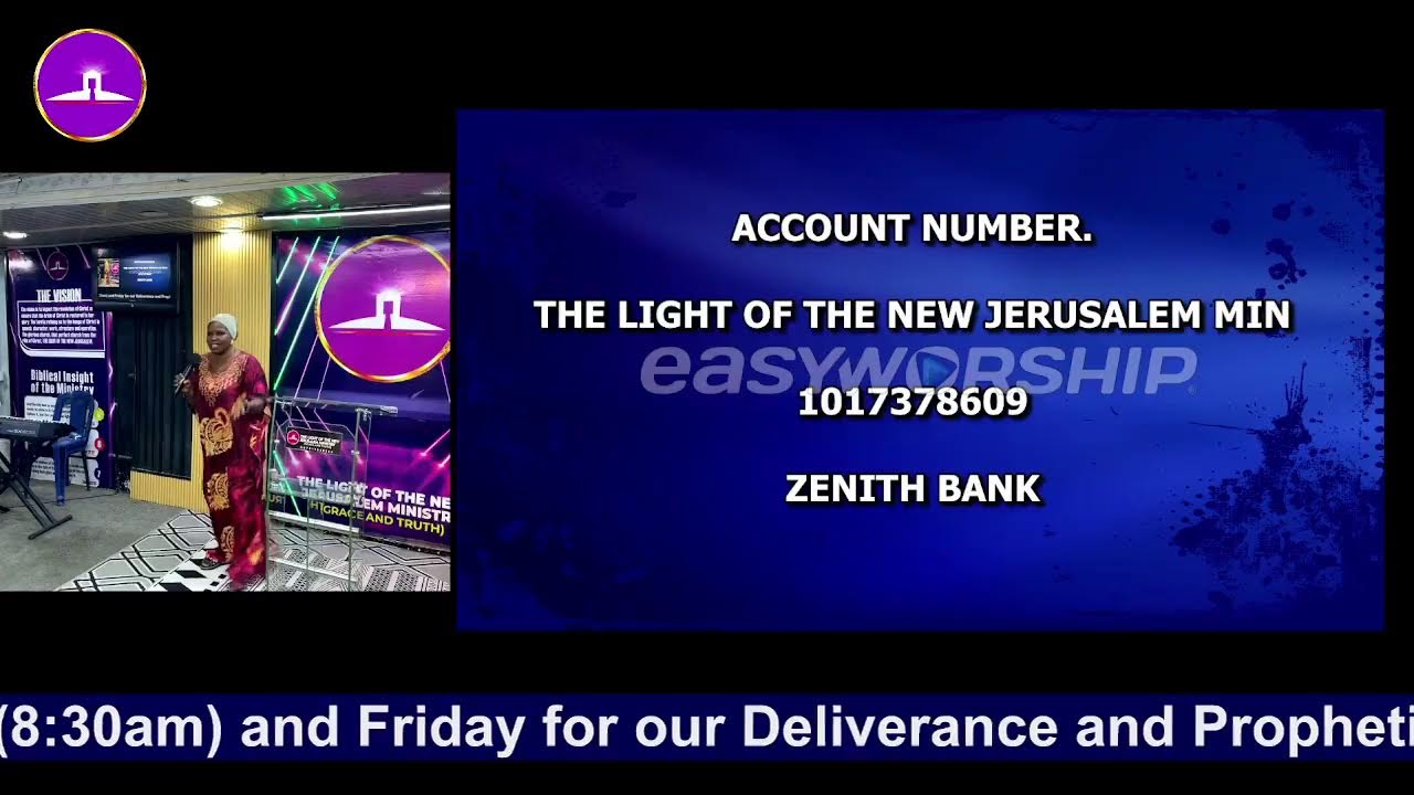 THE LIGHT OF THE NEW JERUSALEM MINISTRY