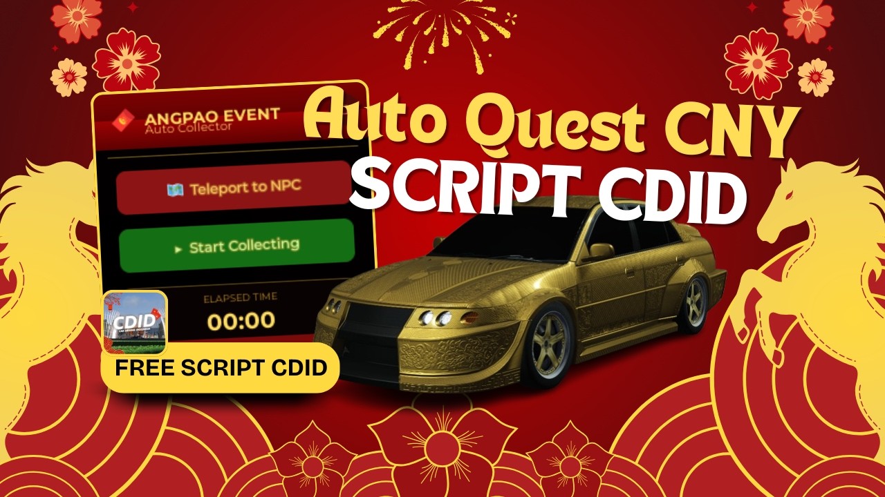 NEW CAR DRIVING INDONESIA SCRIPT (CDID) | AUTO QUEST CNY | 100% FREE