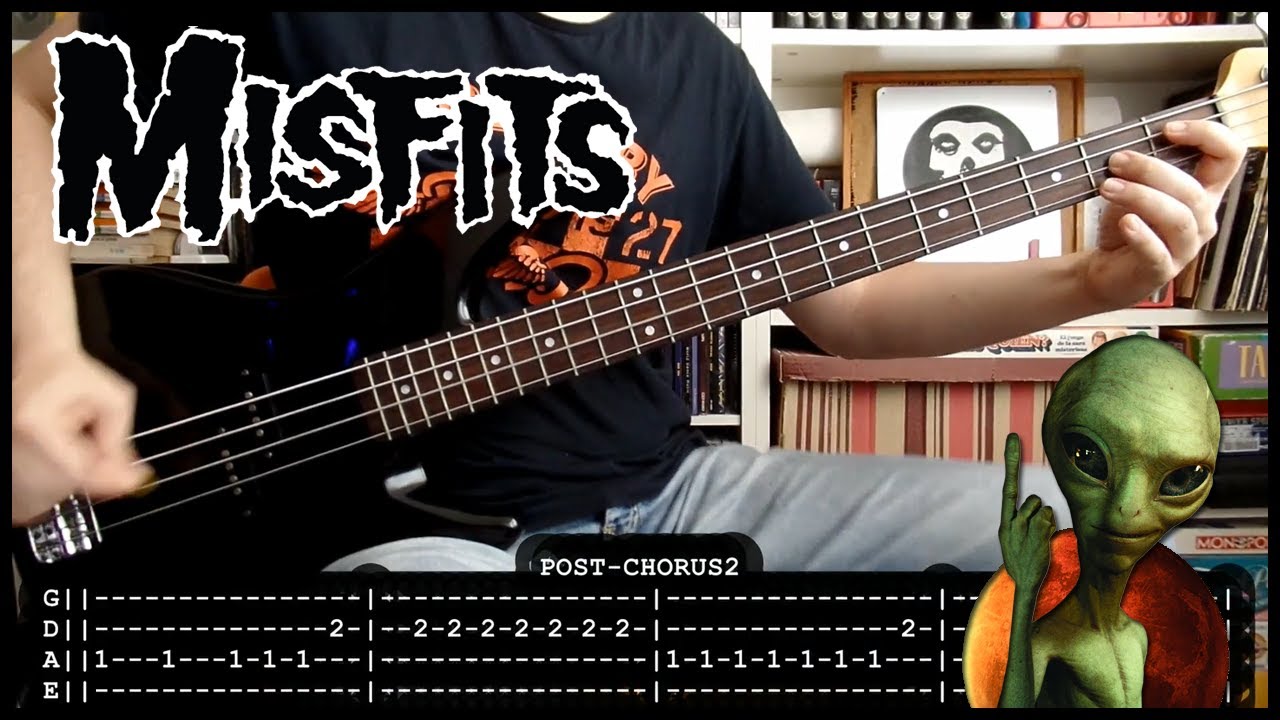 MISFITS - Teenagers from Mars 👽 (BASS cover with TABS) [lyrics + PDF]
