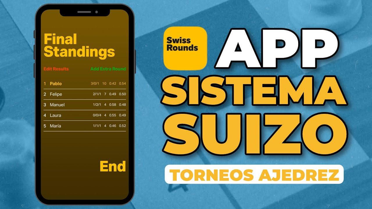 🚀  Crea tus TORNEOS DE AJEDREZ con SISTEMA SUIZO con esta APLICACIÓN I SWISS ROUNDS APP TUTORIAL