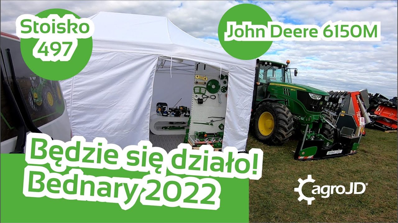 agroJD na AgroShow 2022! Skromnie ale jesteśmy :) Stoisko 497! Będzie się działo! Bednary 2022