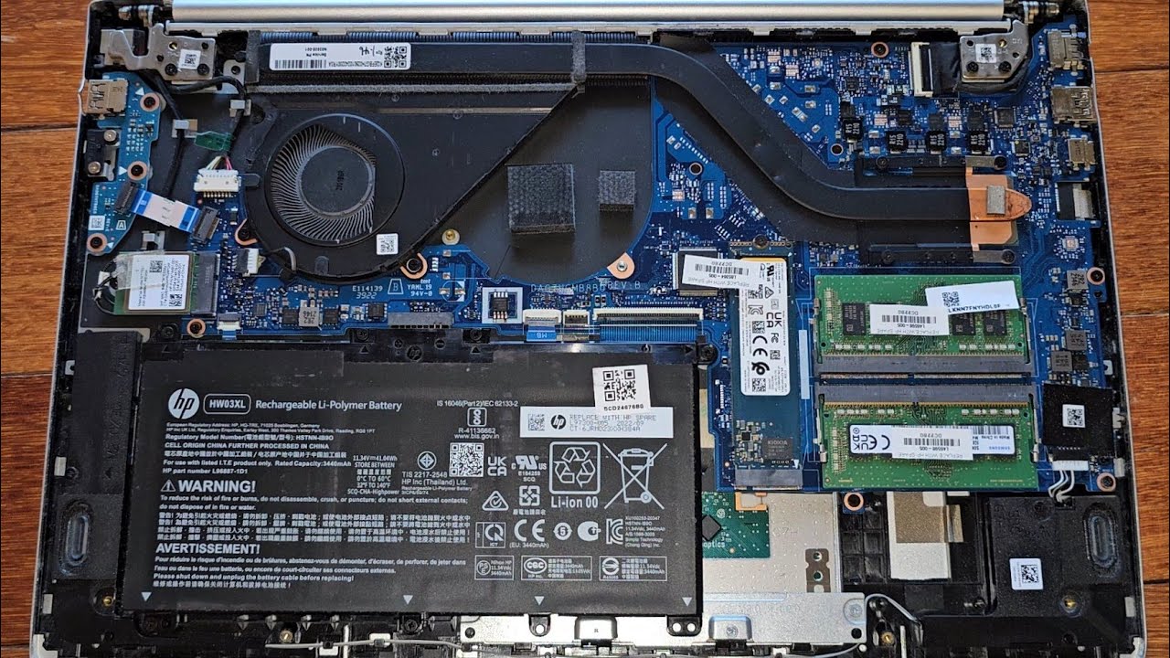 Разборка ноутбука HP Pavilion 15t-eg200, оперативная память, SSD, обновление жесткого диска, заме...
