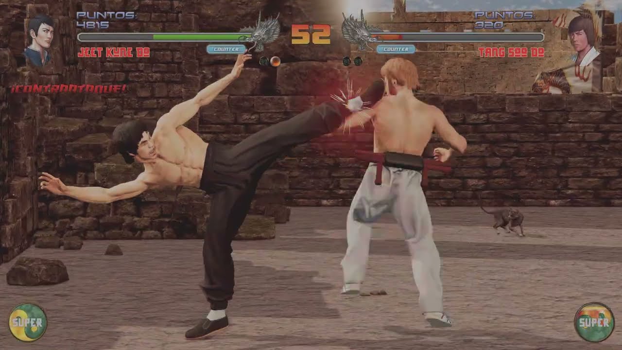 Película el furor del dragón,Shaolin vs Wutang 2 bruce lee vs chuck norris (en el coliseo) ps5