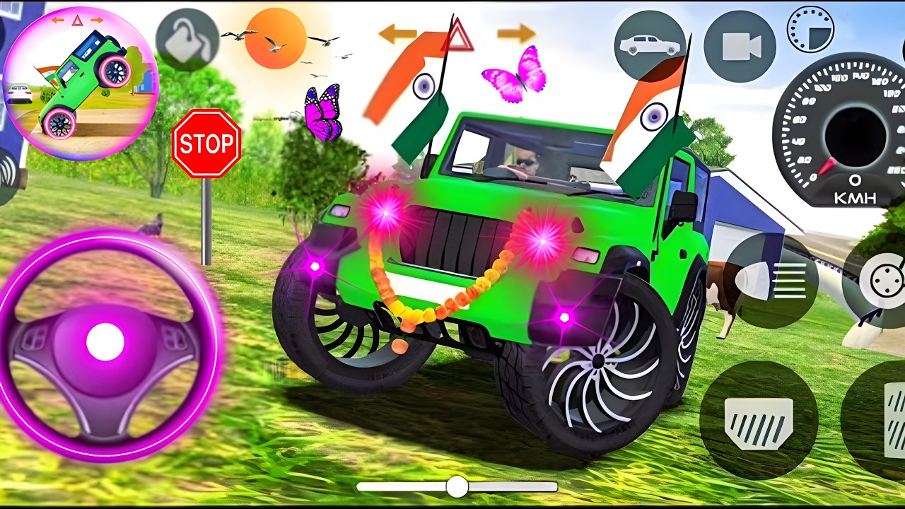 Dollar (Song) Modified Mahindra Thar😈|| Indian Car Simulator 3D ||Android Gameplay #GoLiveIndia