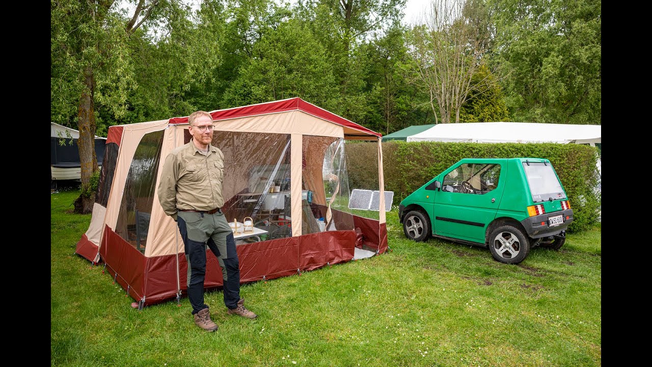 Combi Camp Night Rider og Kewet elbil   vintage camping i teltvogn