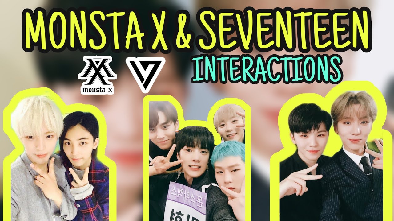 MONSTA X and SEVENTEEN interactions