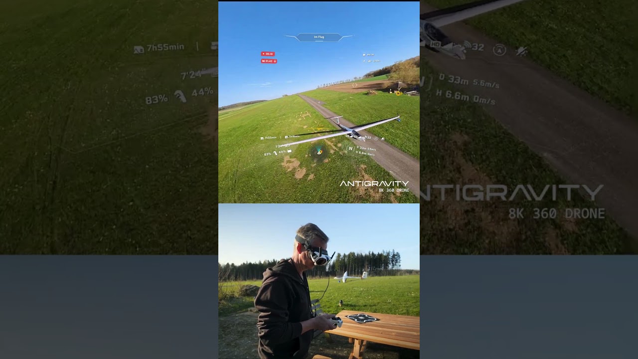 My airfield captured with Antigravity  A1 360 degree drone!