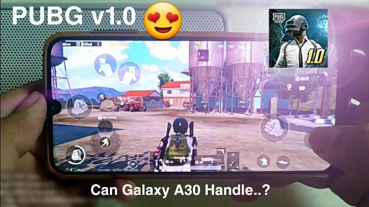 PUBG Mobile v1.0 on Galaxy A30 Performance | Erangel 2.0