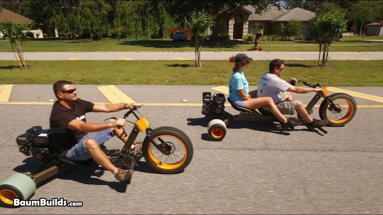 BaumBuilds.com Bolt-Together Drift Trikes (BDT) Demonstration Video