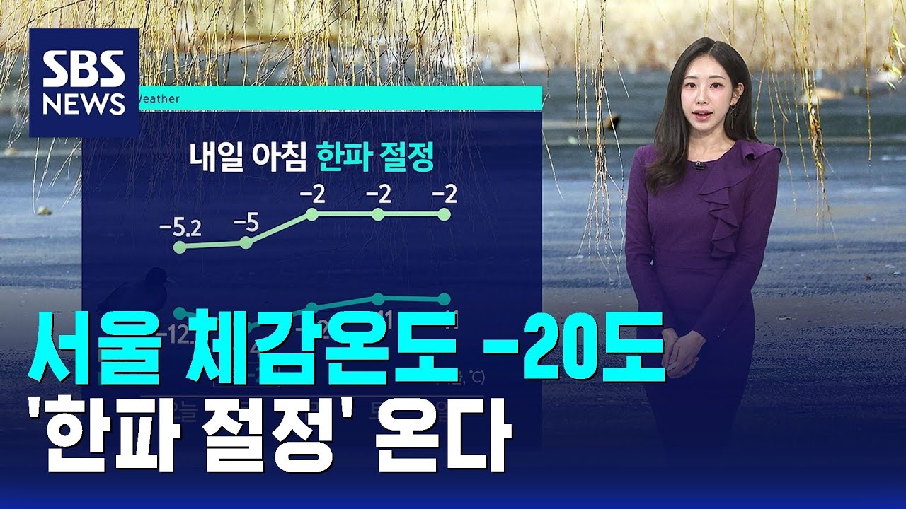 [날씨] 서울 체감온도 -20도&hellip;'한파 절정' 온다 / SBS