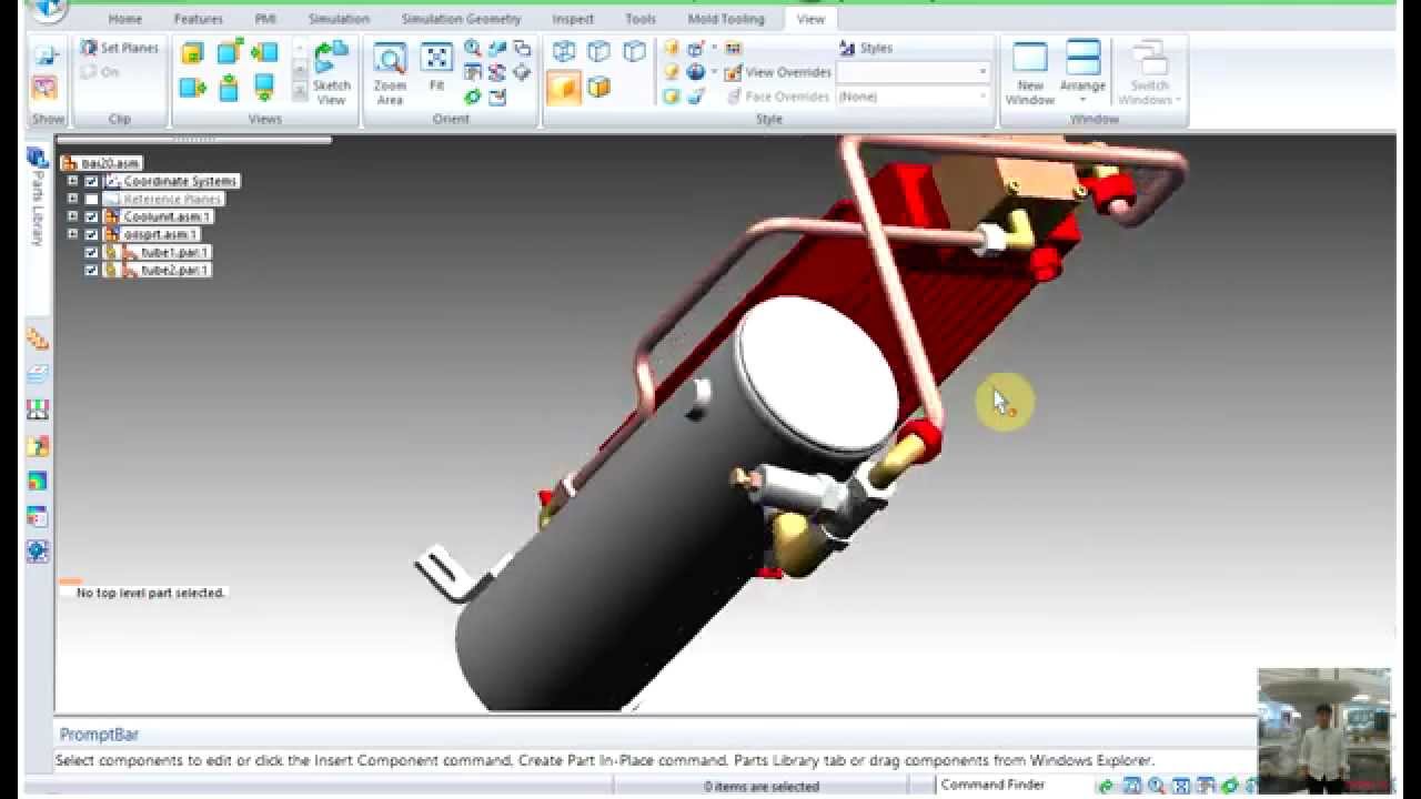 SolidEdge Tutorials 20 :Creating a tube part with XpresRoute