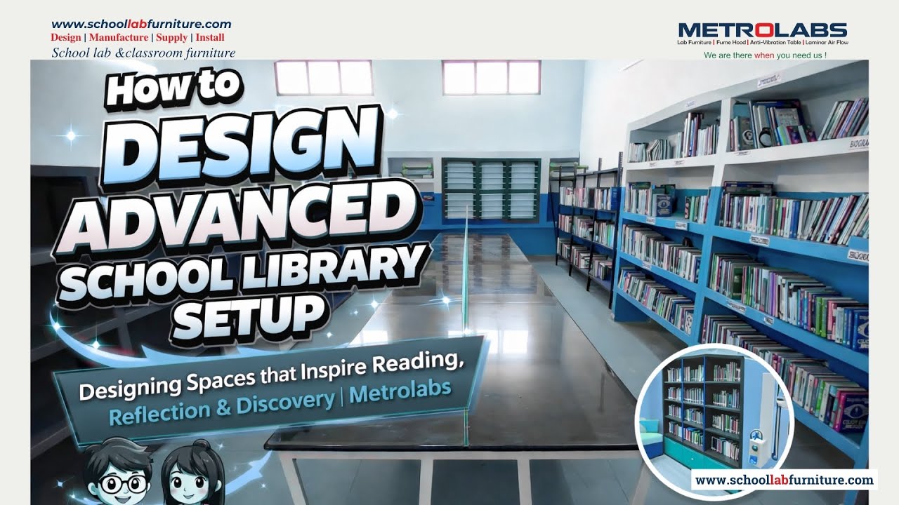 Metrolabs 66: School Library Furniture Setup|Designing | Reflection & Discovery #schoollabfurniture