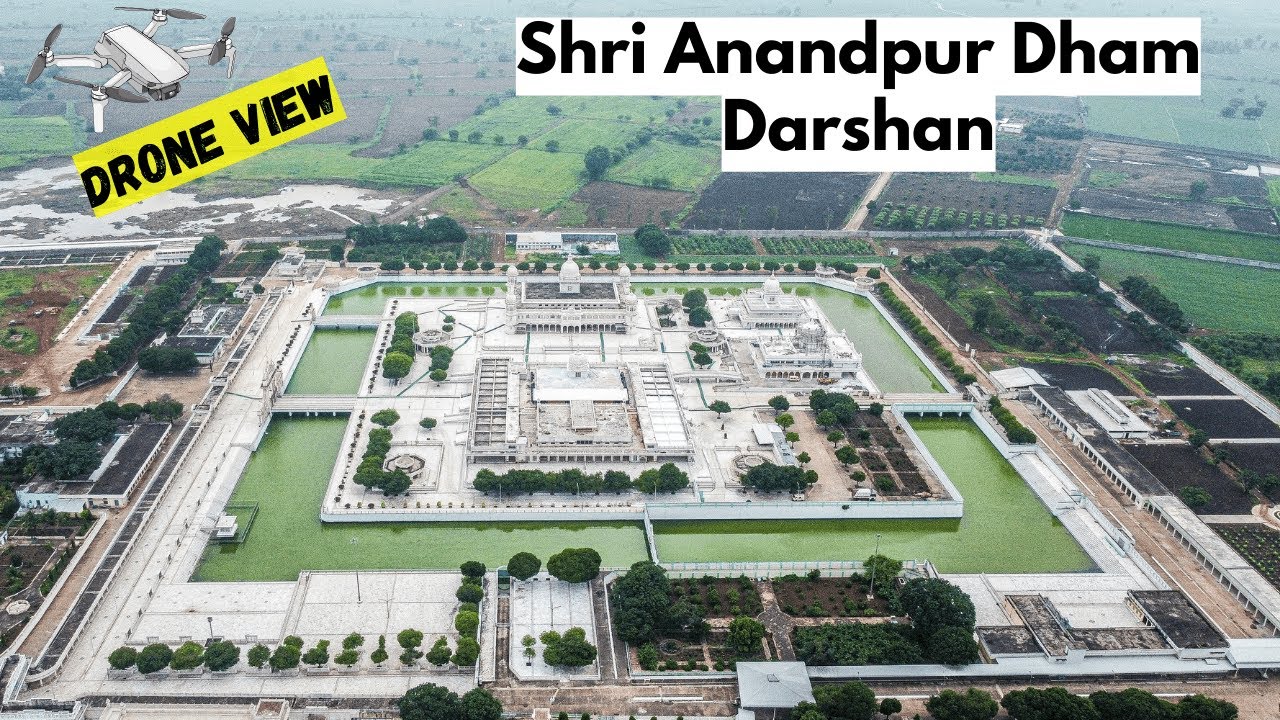 SHRI ANANDPUR DHAM M.P. Darshan | Shri Anandpur Dham Drone View | Shri Anandpur Bhajan SSDN