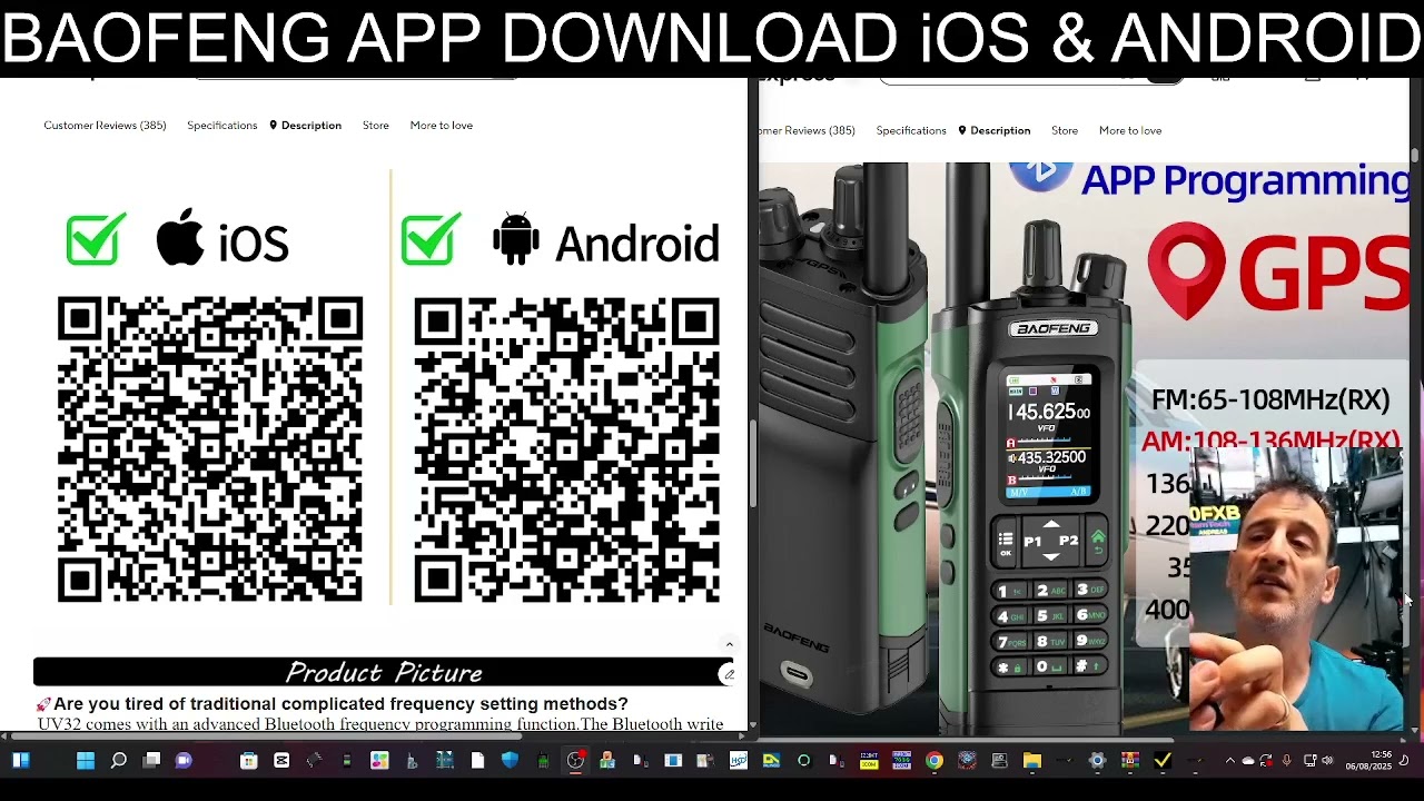 BAOFENG UV32 -  ANDROID & iOS Bluetooth APP/APK