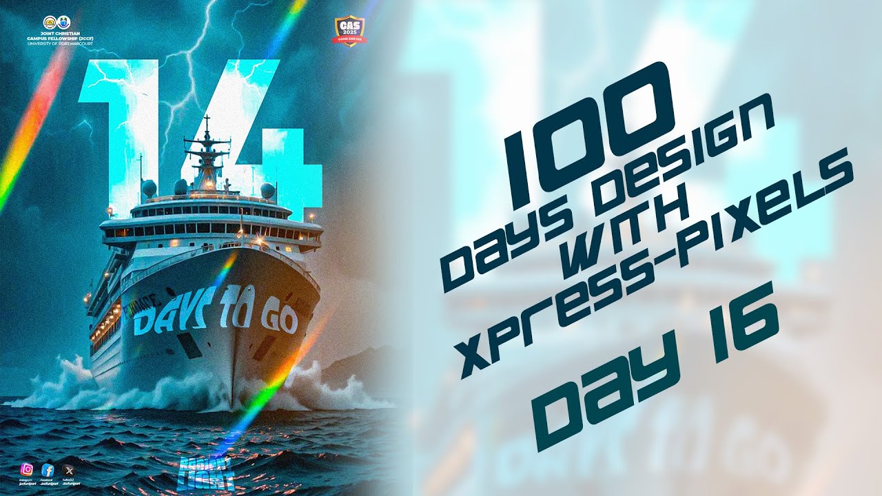 How to Create Stunning Countdown Church Flyers in Photoshop | Day 16 Challenge