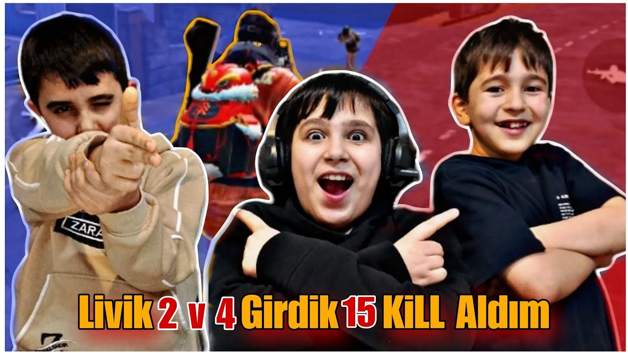 Livik  2v4 girdik vin aldık 18 KiLL pubg Mobile😱🤫