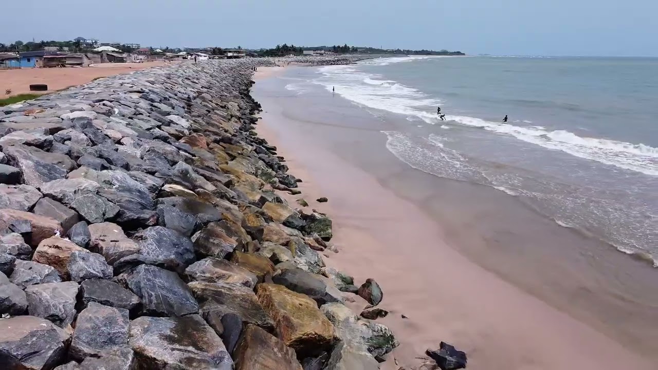 Breathtaking drone view of funko beach 