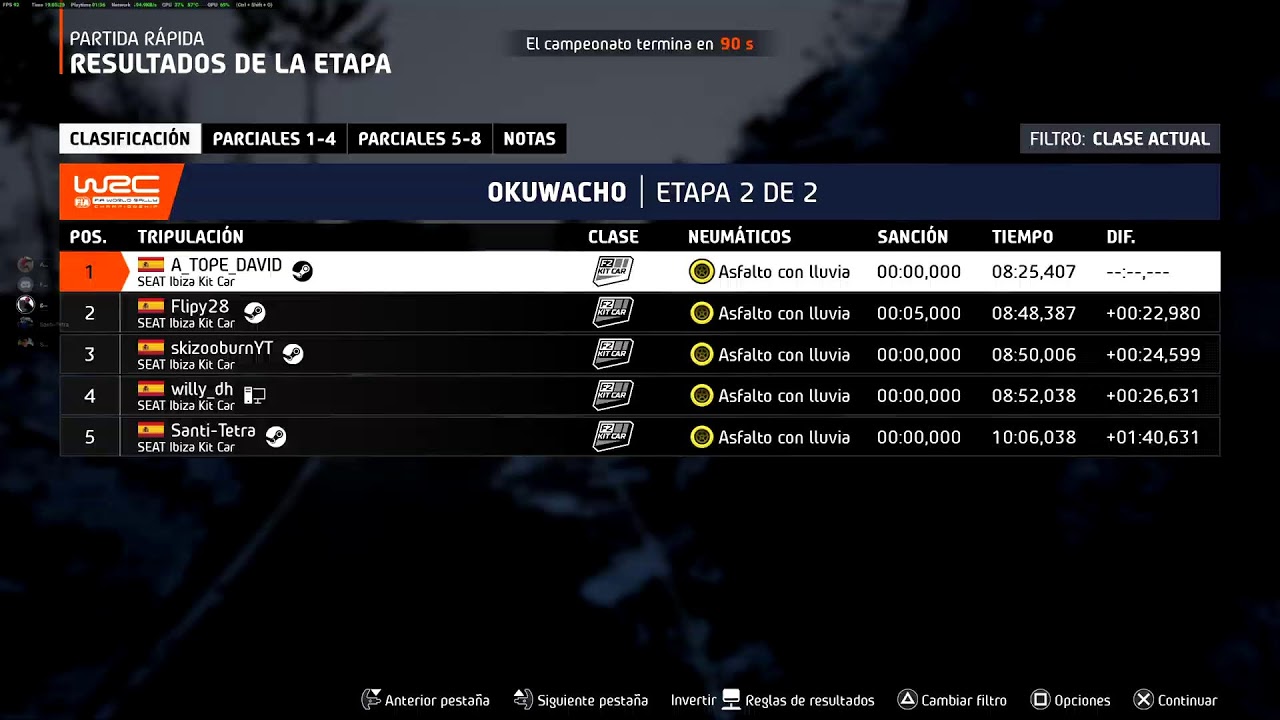 Corriendo con amigos en WRC