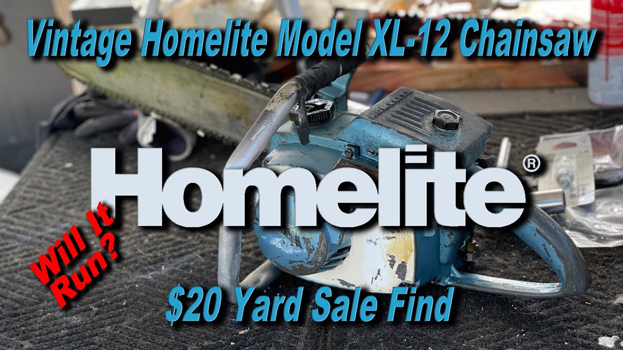 Vintage Homelite Model XL-12 Chainsaw Yard Sale Find