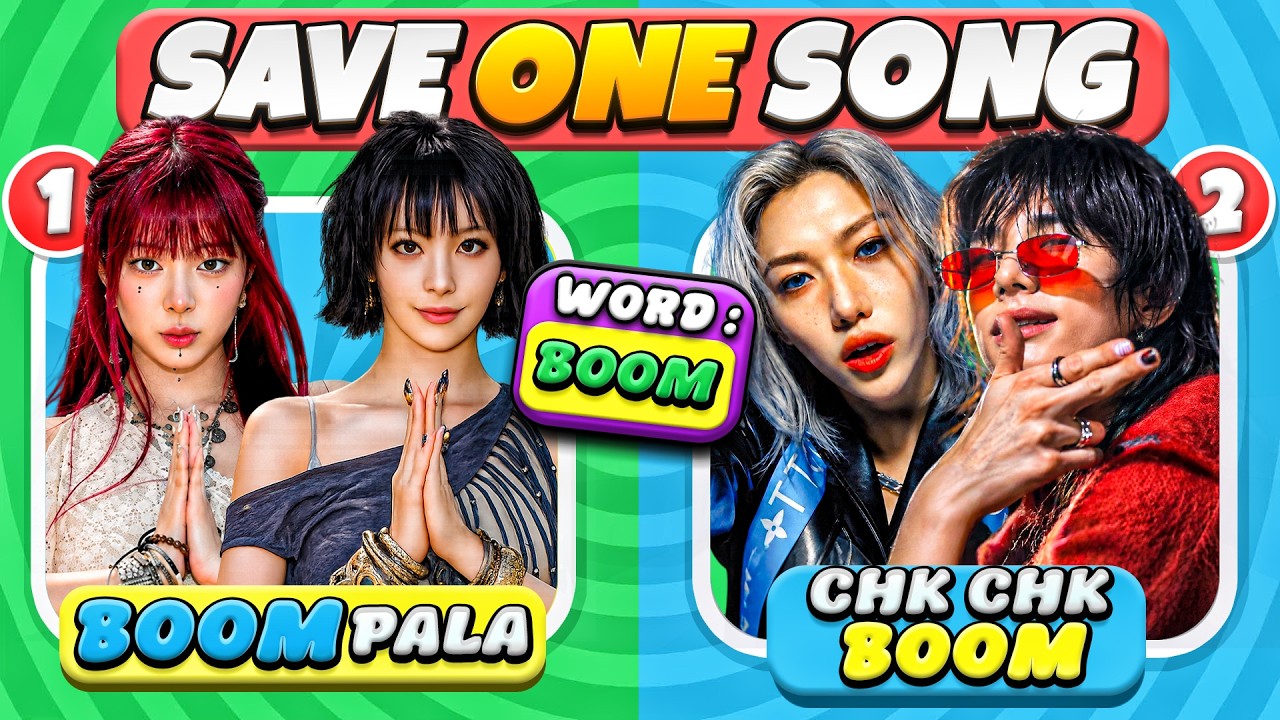 SAVE ONE, DROP ONE 💜🎶 | One Word, Two Songs! 😱 | K-Pop Music Quiz