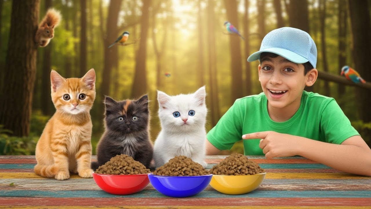 Jason gioca a nascondino con i gattini 🐱 Impariamo a prenderci cura degli animali